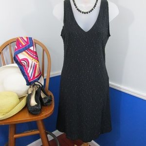 Timing Sparkly Little Black Dress - size SM